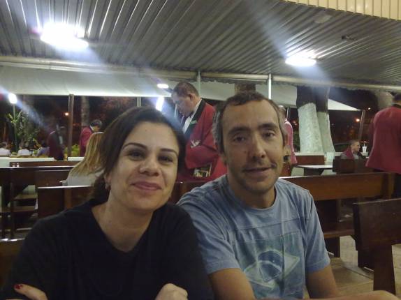 Com a Flávia no Beirute, em Brasília - DF